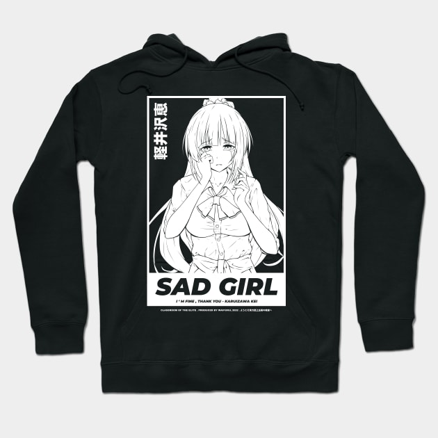 Karuizawa Kei Sad Girl Hoodie by Waifuku Merch